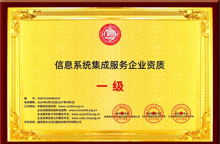信息系统集成服务企业一级证书全解析